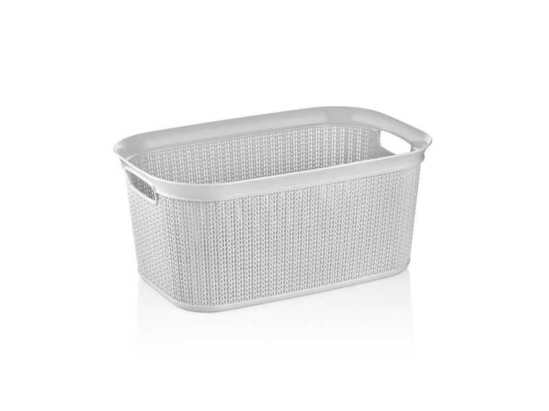 Ucsan Laundry Basket 38L Knit M-080 Ice Gray