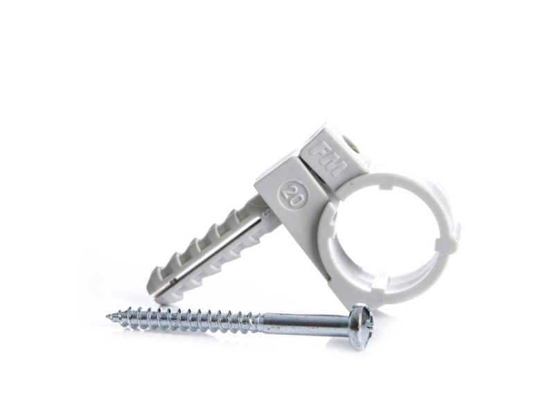 Haushalt Pipe Holder Plastic D18 M8 2Pcs