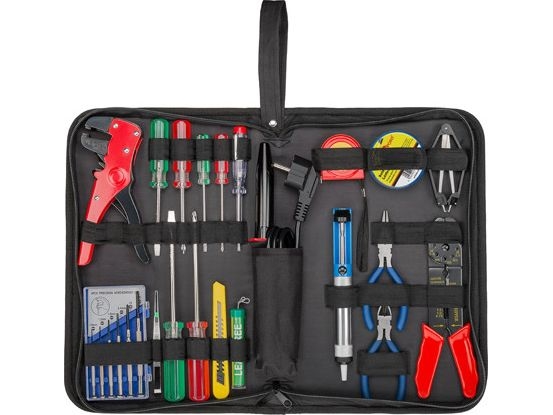 Lötset Und Werkzeugset In Praktischer Tasche, 20-Tlg.