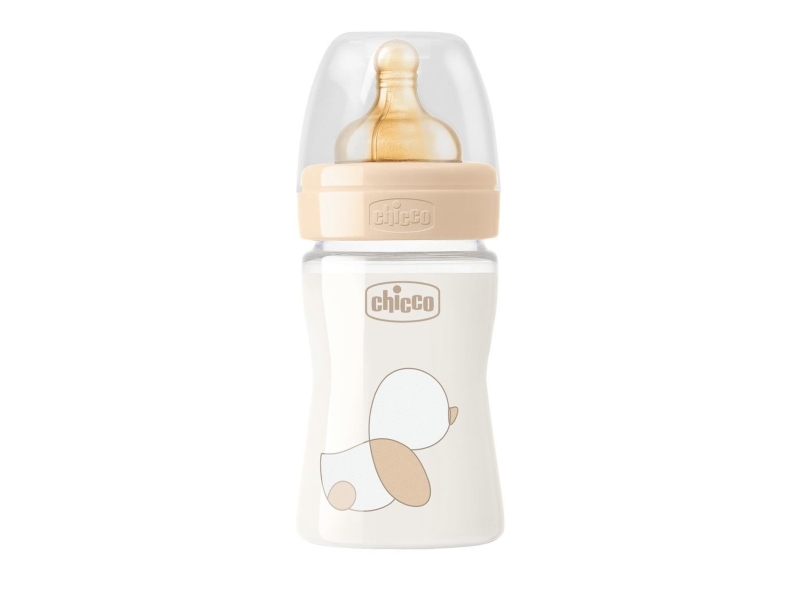 Billede af Chicco Baby Touch Flaske 150 Ml, Glas, Latex