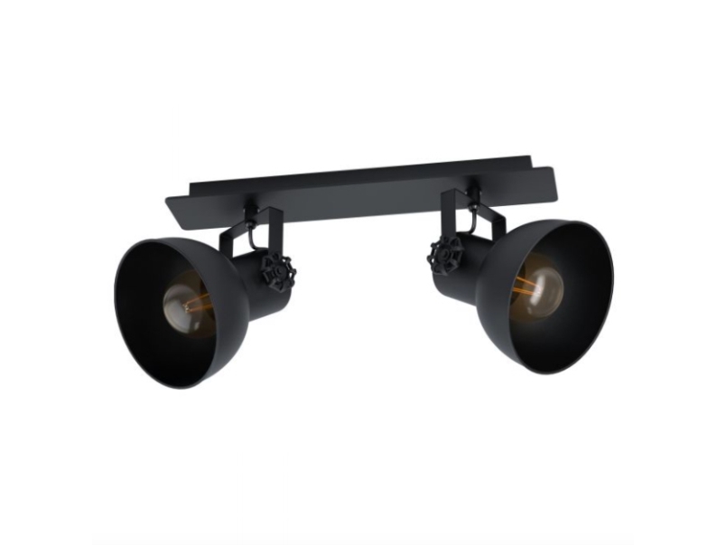 EGLO Barnstaple, Utanpåliggande spotlight, E27, 2 lampor, 220-240 V, Svart | Belysning - Inomhusbelysning - Inbyggd spotlight | GameStuff