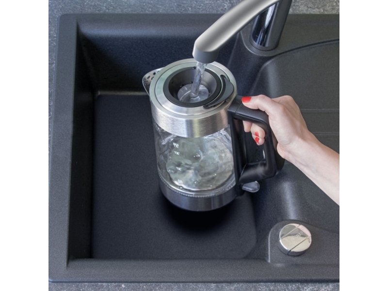 Proficook Pc-Wks 1190 G, 1,7 L, 2200 W, Stahl, Glas, Edelstahl, Regelbare Temperatur, Wasserstandsanzeige