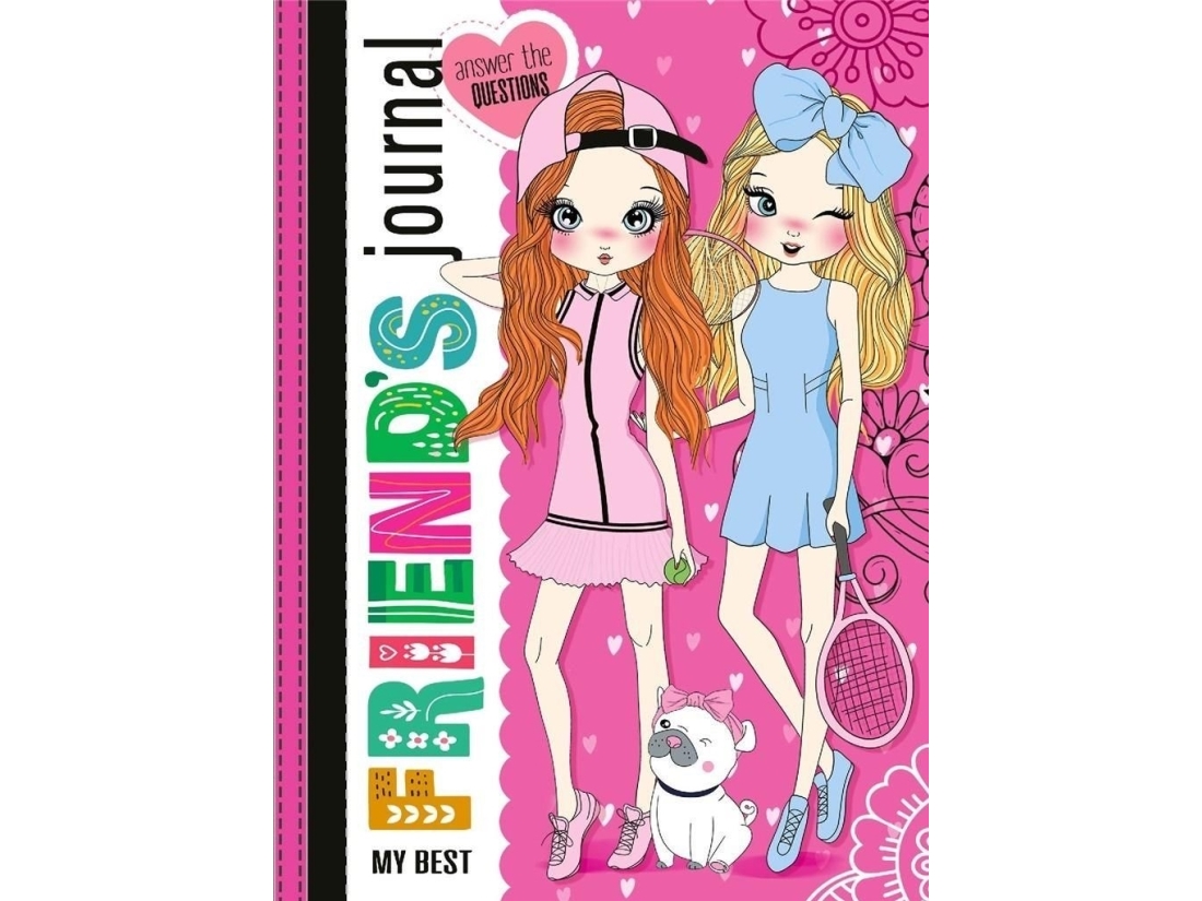 Fresh Friends notesbog 135x197/48K TW glitter pink |