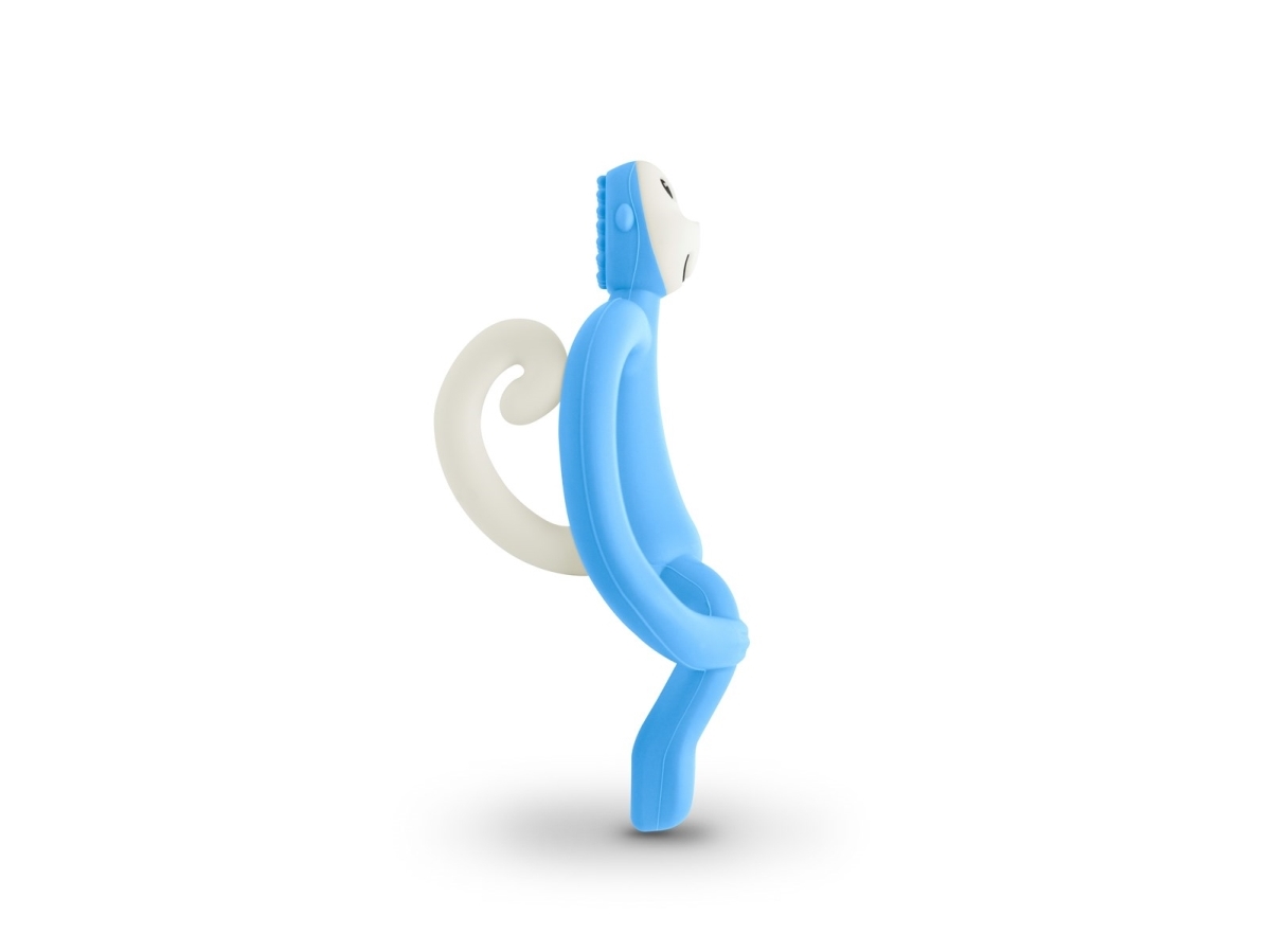 Matchstick Monkey - Teething Toy And Gel Applicator - Lyseblå