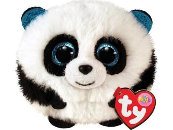 Meteor-Maskottchen Ty Puffies Panda Bamboo