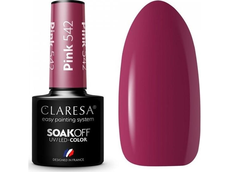 CLARESA Soak Off UV/LED Pink hybridlak 542 5 g
