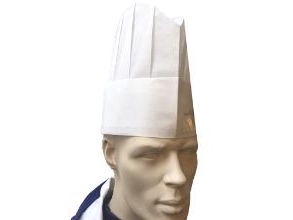 Kockhatt 23 cm Non-Woven rund topp, 50 st/pk | Kläder & Säkerhet - Koka kläder | GameStuff