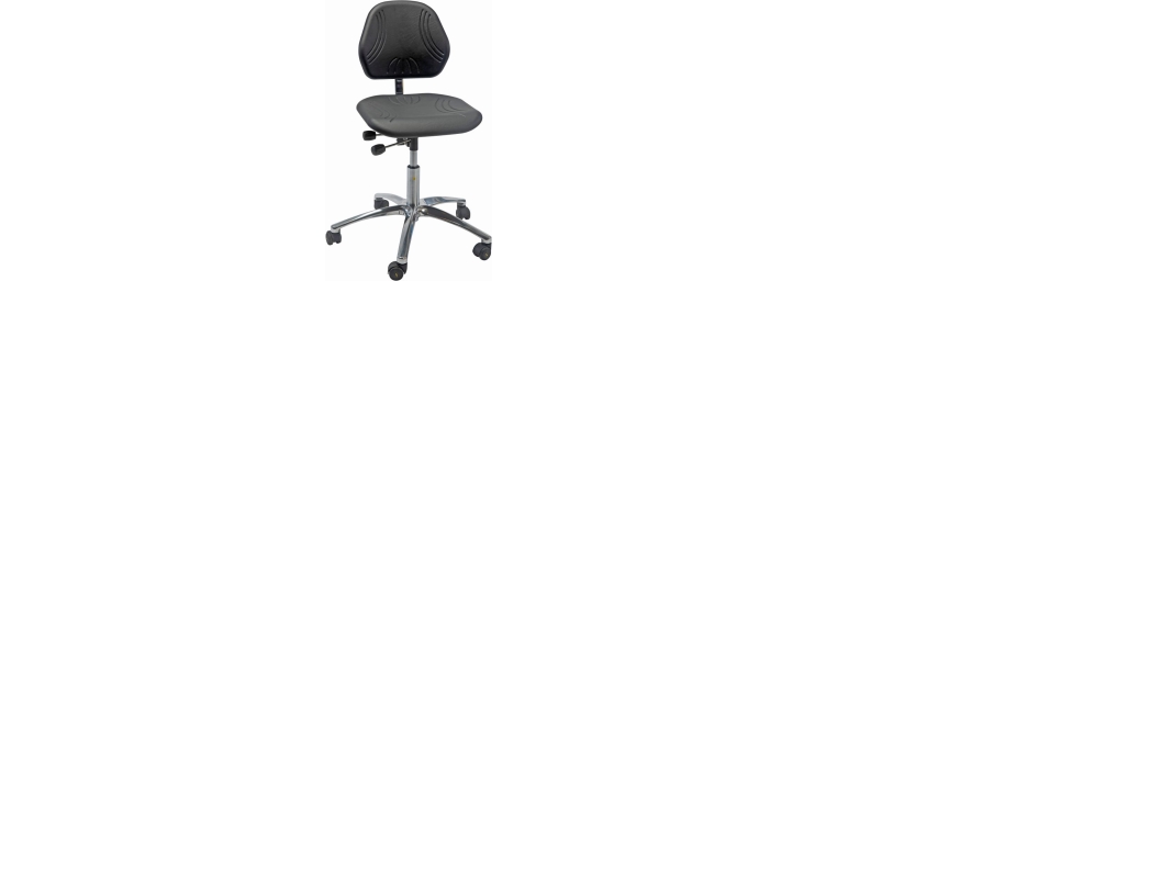 Industripistol Comfort ESD, PU-sits, låg med hjul | Möbler - Stolar & Stolmattor - Industristolar | GameStuff