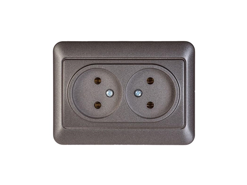 Vilma Double Socket Outlet Antrac. Rp16-020 Sl