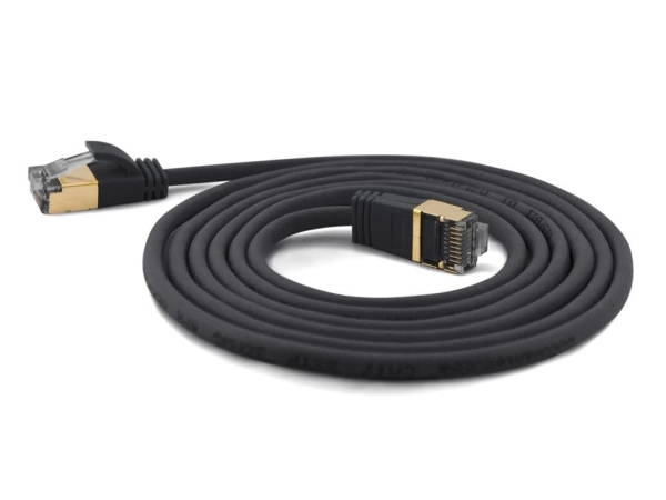 Wantec - Patchkabel - Rj-45 (Han) Til Rj-45 (Han) - Cat 7 - Sort