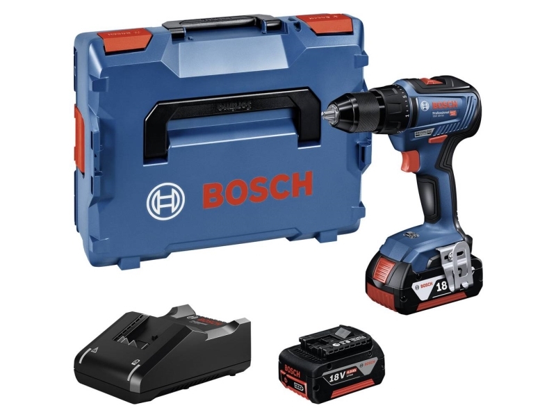 Bosch AKKUSKRUEMASKINE GSR 18V-55 2X4AH L-BOXX | Elverktyg - DIY - Elverktyg 230V - Borrmaskin | GameStuff