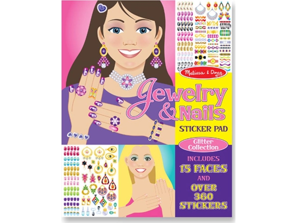 Melissa &amp Doug Melissa klistermärken smycken &amp naglar 360+ universal | Skola & Hobby - Festdekorera - Klistermärken | GameStuff