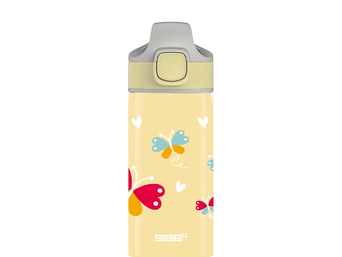 Sigg Miracle Butterfly, Tägliche Nutzung, 400 Ml, Aluminium, Beige, Junge/Mädchen, Muster