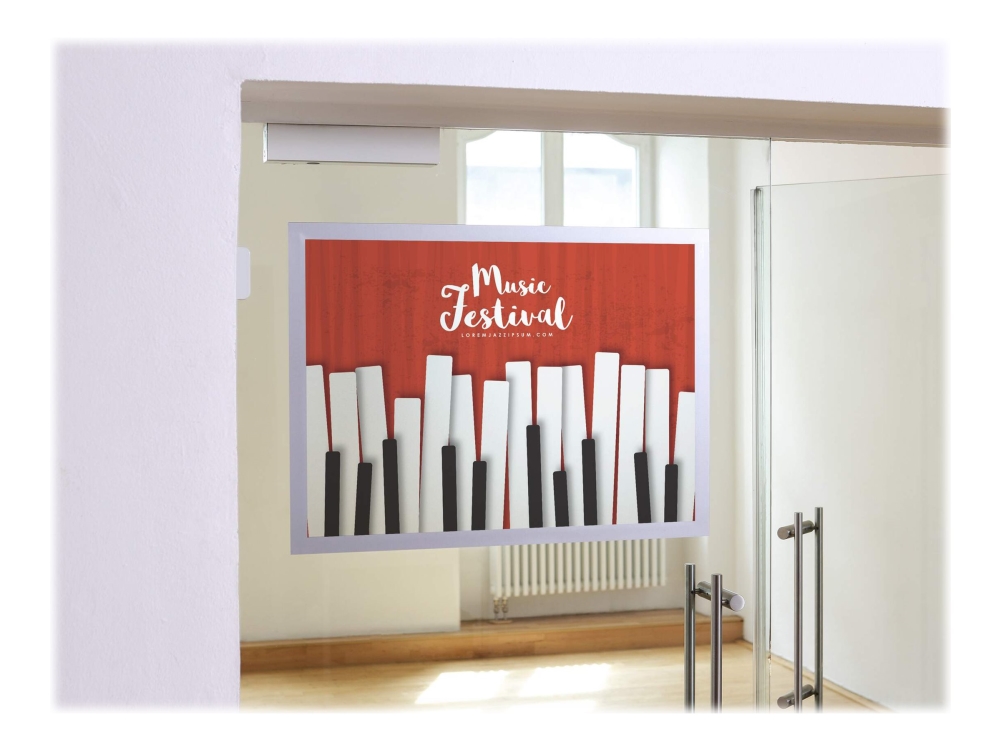 Durable Duraframe Poster - Dokumentholder - For A2 - Dobbeltsidet - Sølv