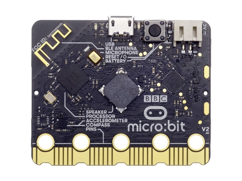 BBC micro:bit 2 Single – utbildningsmodul Cortex M4 accelerometer Bluetooth LED 5x5 | Komponenter - Utvecklingskit - Microhip | GameStuff