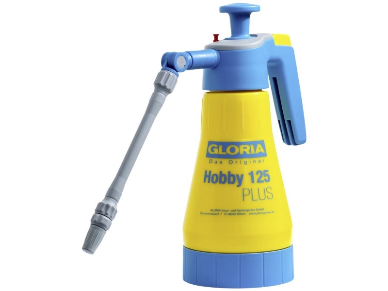 Gloria Trykspr. Hobby 125 Plus 1,25L 3 bar Roterbar spr lanse Klarer 10% Eddikesyre | Trädgården - Bevattning av trädgårdar - Annan utrustning | GameStuff