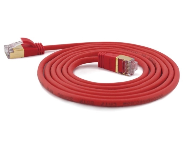 Wantec 7165, 10 M, Cat7, S/Ftp (S-Stp), Rj-45, Rj-45, Rød