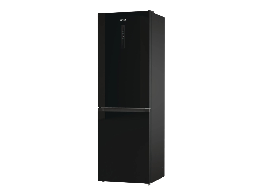 Gorenje NRK6192ABK4 - Kylskåp/frys - bottenfrysskåp - bredd: 60 cm - djup: 59.2 cm - höjd: 185 cm - 300 liter - Klass E - svart | Vitvaror - Kyl & Frys - Kombinerade kyl-frysar | GameStuff