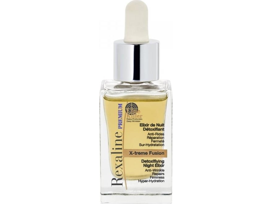 Rexaline X Treme Fusion Night Elixir Dry Oil Mit Hyaluronsäure Anti-Falten Feuchtigkeitspflege Und Verjüngungskur Rose Arganöl Nachtpflege Cruelty Fr