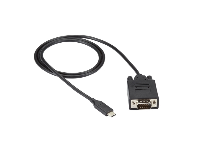 Black Box Va-Usbc31-Vga-003, 0,9 M, Vga (D-Sub), Usb C, Hanstik, Hanstik, Sort