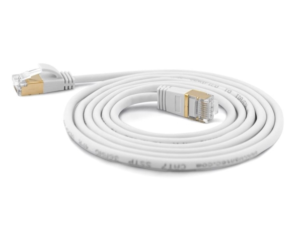 Wantec - Patchkabel - Rj-45 (Han) Til Rj-45 (Han) - 1 M - Cat 6A - Hvid