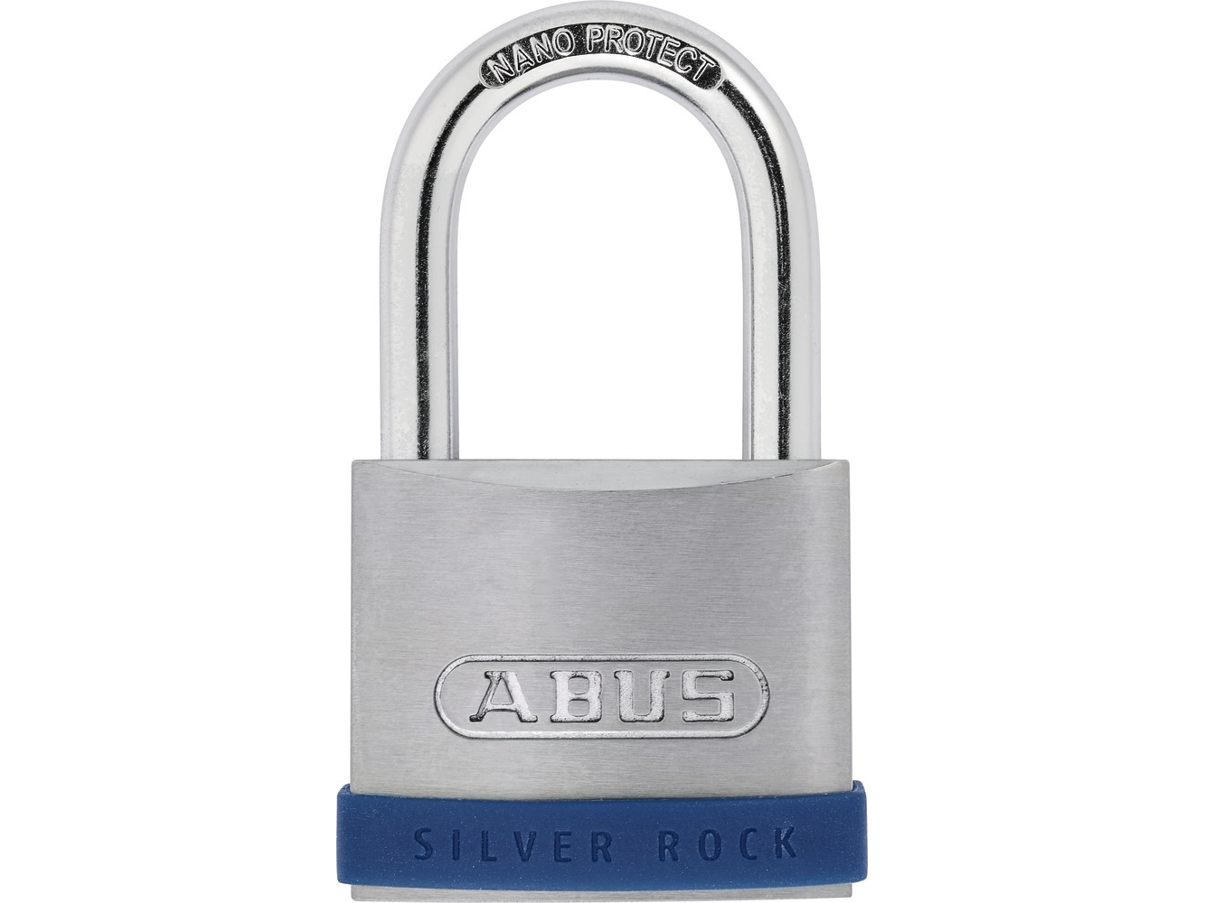 ABUS Silver Rock 5, Konventionelle hængelås, Nøglelås, Blå, Sølv, Zink, Hærdet stål, 1 stk