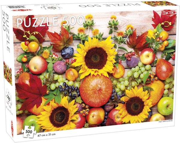 Tactic Fruit And Flowers 500 Pcs, 500 Stück(E), Kunst, 8 Jahr(E)