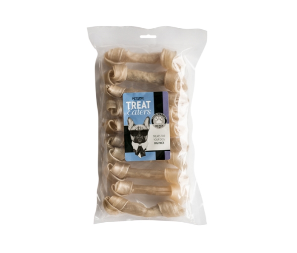 Te Knotted Bone Natural 16 Cm 10 Pcs