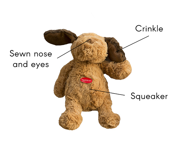 Party Pets Elite - Cute Friends Bamse - Hund, And- og Kanin - 25cm