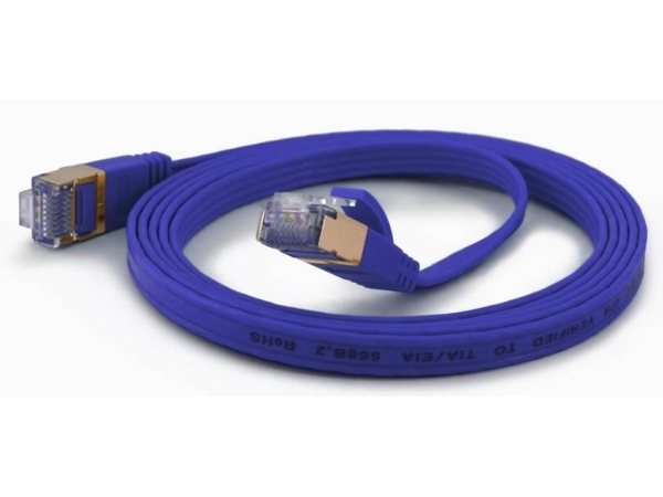 Wantec 7019, 1 M, Cat6a, F/Utp (Ftp), Rj-45, Rj-45, Blå
