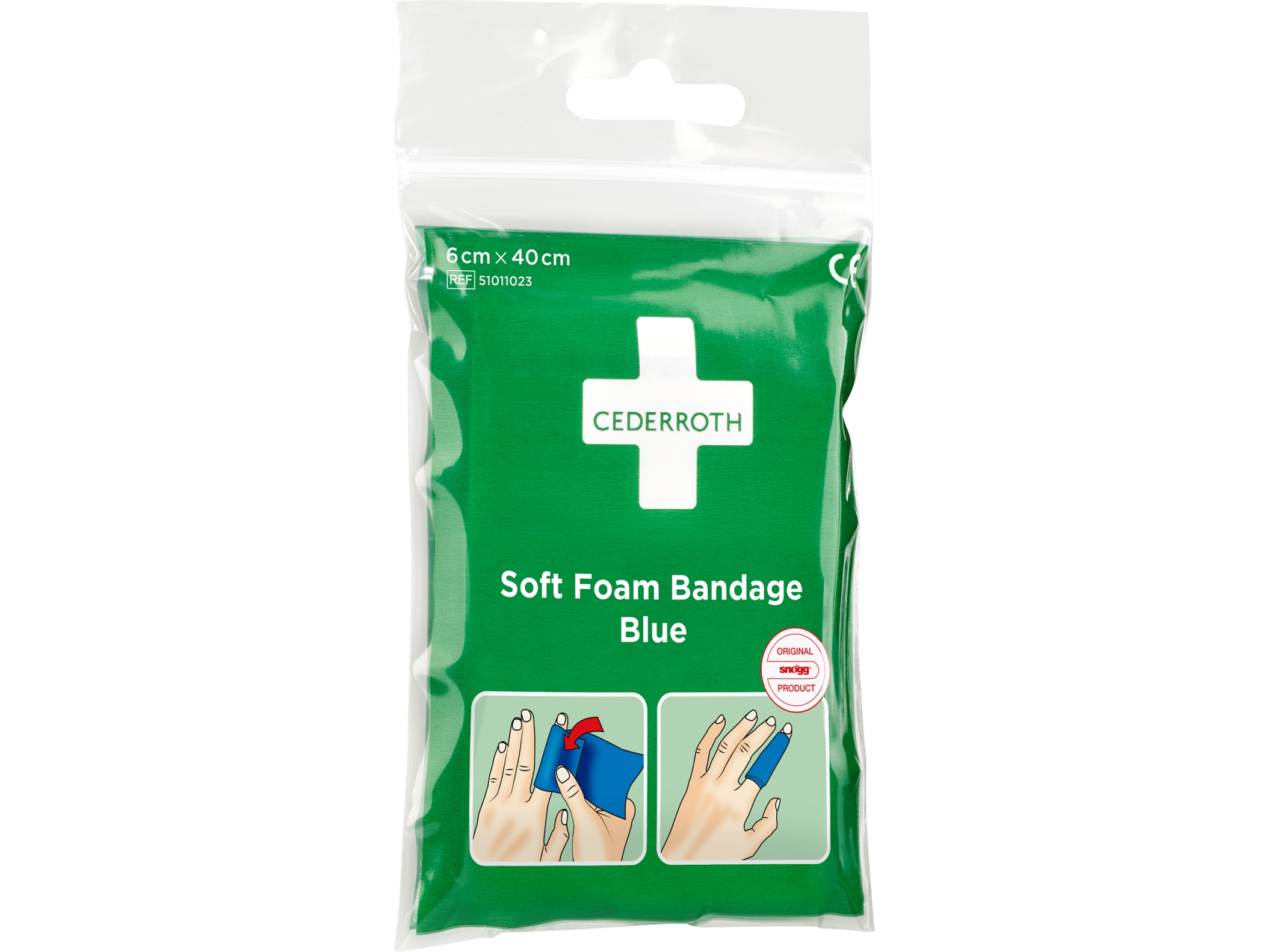 Cederroth Soft Foam Bandage Blå 6X40cm