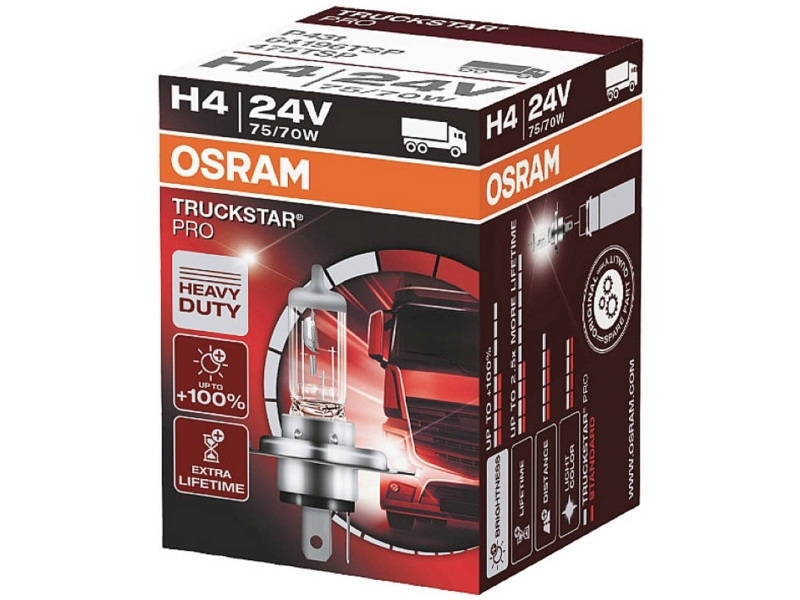 Osram Truckstar Pro - H4 - 75/70W - 24V