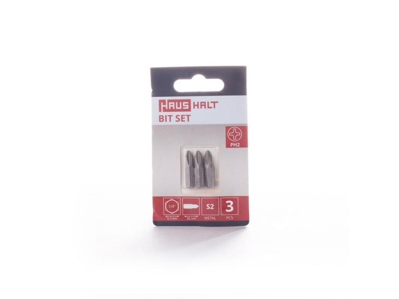 Haushalt Screwdriver Bit Ph2x25mm 3Pcs