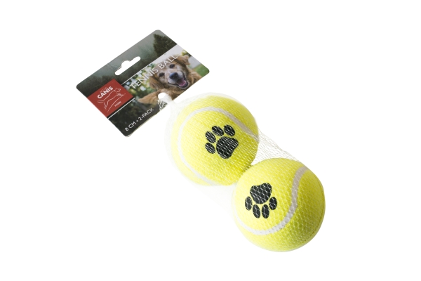 Tennisball 8 cm 2 pcs | Sällskapsdjur - Hund - Leksaker & Aktivering | GameStuff