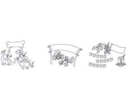 Securit® A2 windoodle Fødselsdag vindue design