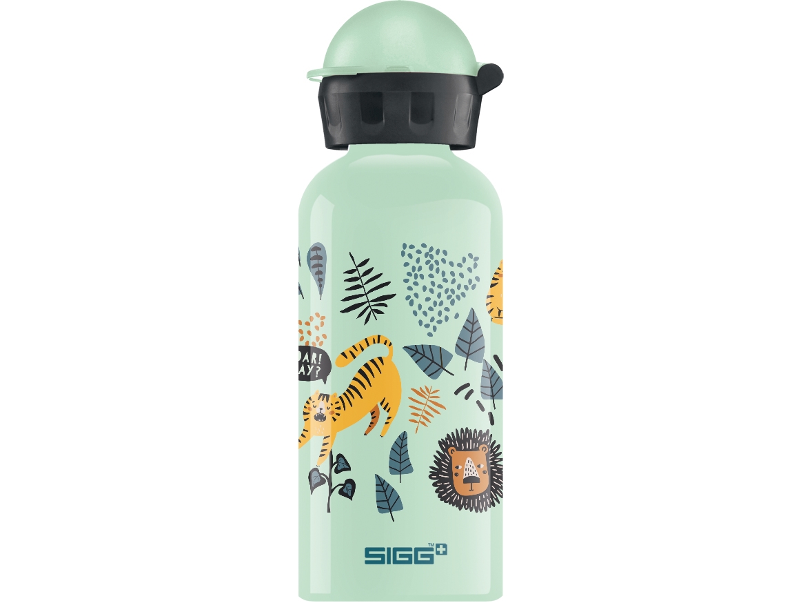 SIGG KBT Jungle TZZ, 400 ml, Daglig användning, Mintfärgad, Gjuten aluminium, Barn, Bild | Köksutrustning - lunch - ATT GÅ flaskor | GameStuff