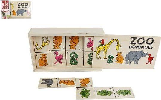 Hipo Dominoes Wooden Animals 28 Items