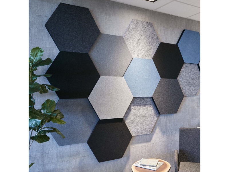 Lydabsorbent Honey EcoSUND, 600x520x20 mm Sort, uden tekstil