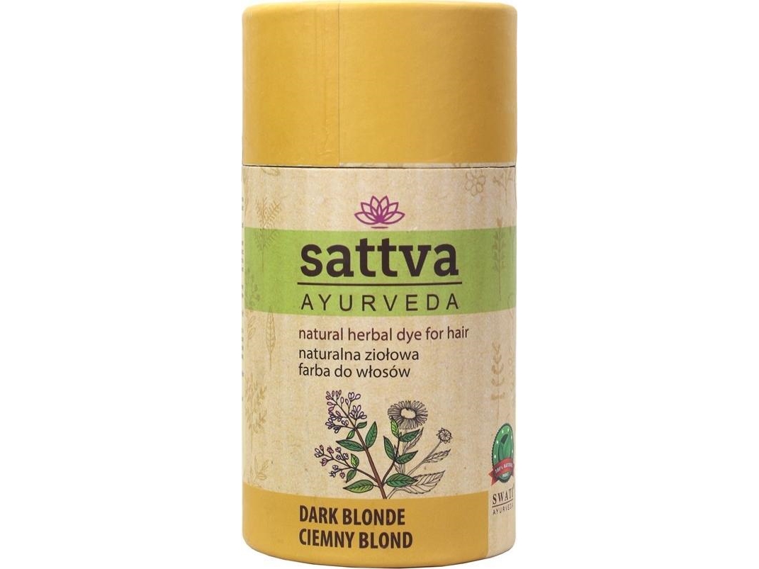 Sattva_Natural Herbal Dye For Hair Natural Herbal Hair Dye Dark Blonde 150G