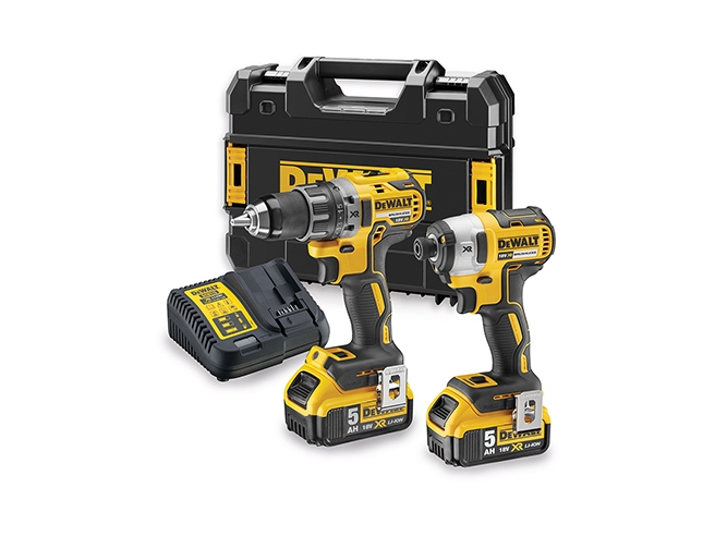 Dewalt Dck268p2t-Qw, Skruemaskine, Pistolhåndtag, Sort, Gul, Batteri, 18 V, Lithium-Ion (Li-Ion)