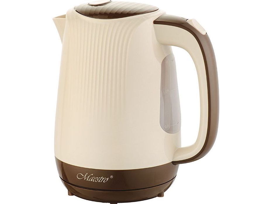 Feel-Maestro Mr042 Beige Kedel 1,7 L Beige, Brun 2200 W (Mr-042 Beige)