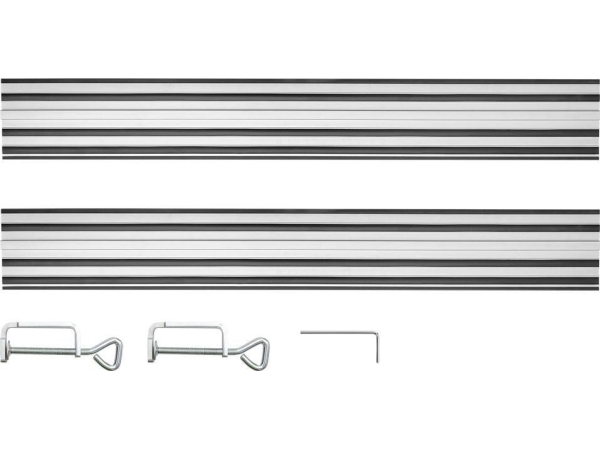 Grafit Styreskinner 2 X 700 Mm, Stik, 2 Clips