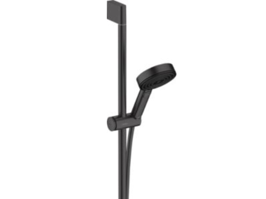 Hansgrohe Pulsify Select S Brusesæt I Mat Sort Med 669 Mm Brusestang Samt Håndbruser Med 3 Sprayfunktioner