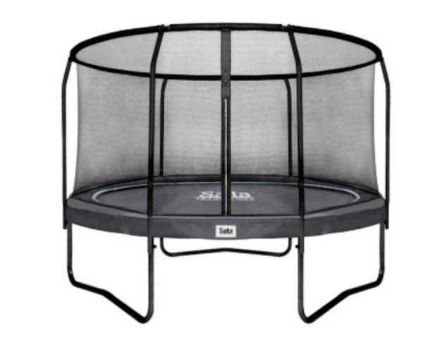 Salta 551-17 PBE, Upphöjd studsmatta, Rund, 100 kg, Skyddsnät, Svart | Utomhusleksaker - Studsmattor & Hoppborg - Studsmattor | GameStuff