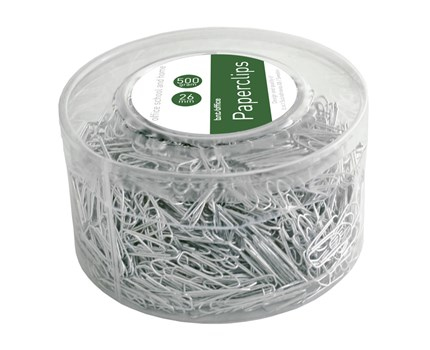 Pappersklipp, 26 mm, silver, 500 g | Kontorsmaterial - Kontorstillbehör - Övriga | GameStuff
