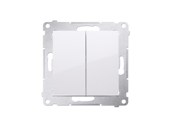 Kontakt-Simon DP2.01/11, Trykknapkontakt, Plast, Hvid, IP20, IP44, 250 V, 10 A