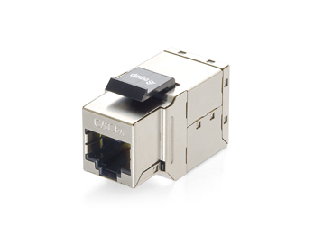 Equip Cat.6A Geschirmter Keystone-Inline-Koppler, Silber, Rj-45, Rj-45, Gold, 17,1 Mm, 21,2 Mm