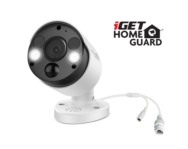 Iget Homeguard, Ip-Sicherheitskamera, Innen & Außen, Kabelgebunden, 40 M, Decke/Wand, Weiß