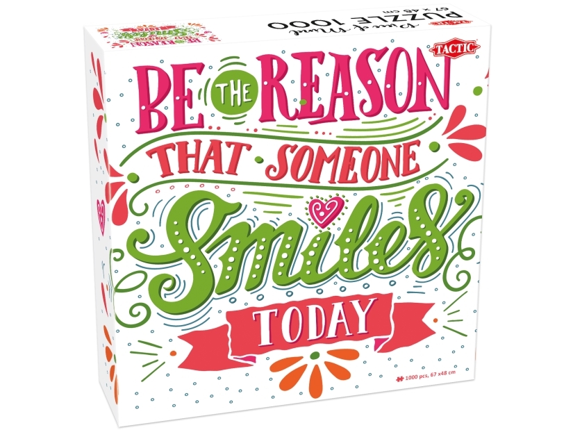 Tactic Be The Reason That Someone Smiles Today 1000 Pcs, 1000 Stück(E), Kunst, 9 Jahr(E)
