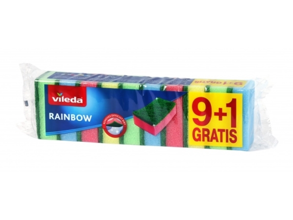 Vileda 5907732391602, blå, grön, röd, gul, 85 mm, 30 mm, 55 mm | Rengöring - Avtorkning - Trasor och liknande - Svampar och skurprodukter | GameStuff